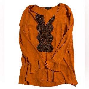 Preston & York burnt orange size L blouse